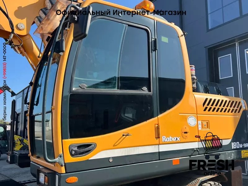 Колёсный экскаватор Hjulgrävare Hyundai 180W-9A