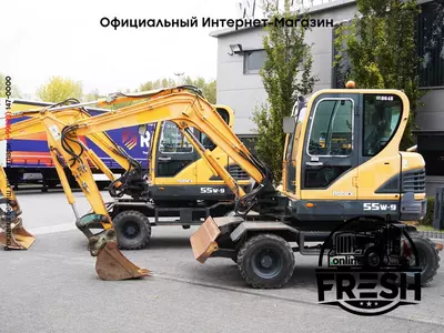 Колесный экскаватор Hyundai Robex 55W-9