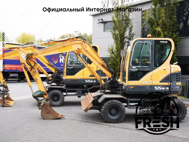Колесный экскаватор Hyundai Robex 55W-9