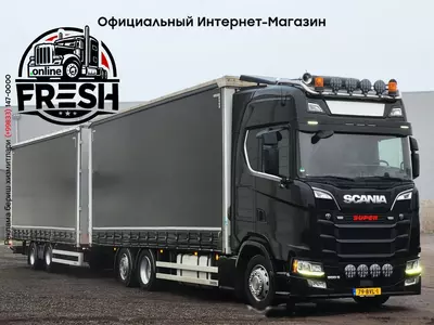 Scania S500 6X2 Шторки грузовик + прицеп