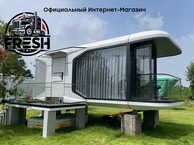 Модульный дом Space Capsule House E6 с 1 спальней, ванной и балконом площадью 27,2 м²