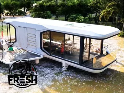 Модульный дом Space Capsule House E8 с 2 спальнями и балконом площадью 36,8 м²