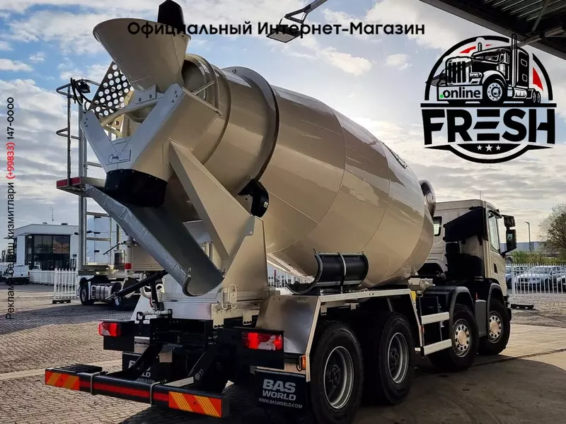 Бетономсеситель грузовик Scania P380 8X4 