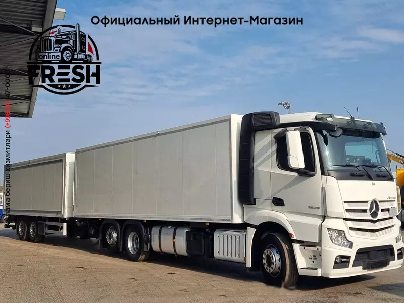 Закрытый грузовик + прицеп Mercedes Actros 2543 6X2