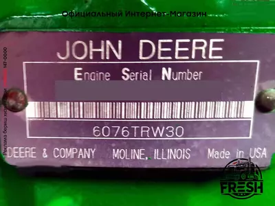 Двигатель 6076TRW30 для колесного трактора John Deere 7800