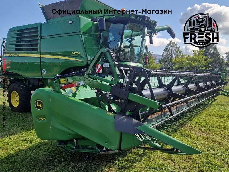Зерноуборочный комбайн John Deere T670 mit 730X