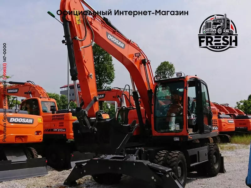 Колесный экскаватор Doosan DX140W