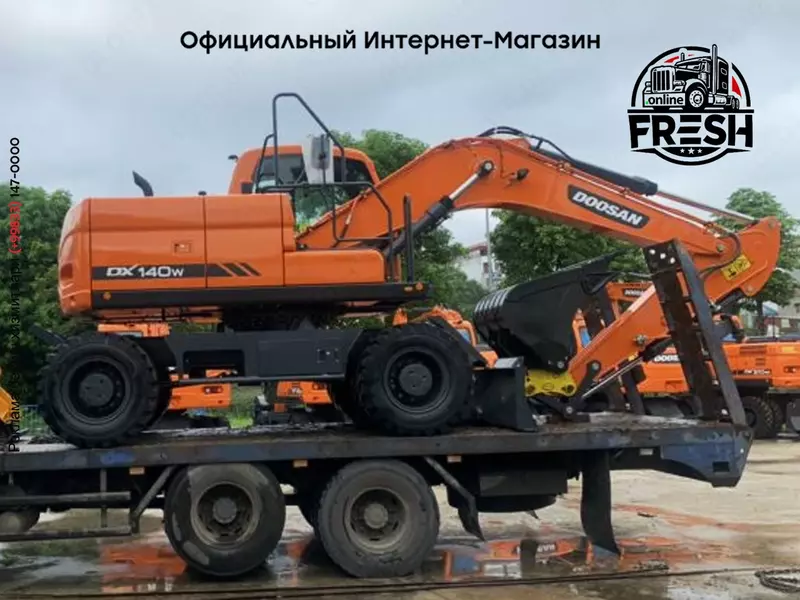 Колесный экскаватор Doosan DX140W