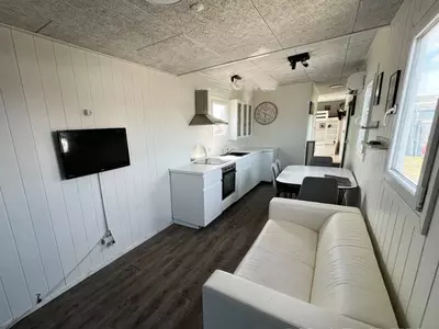 Прицепный дом на колесах Montracon Beboelsesvogn showroom.