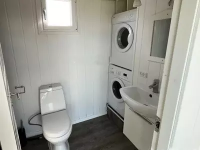 Прицепный дом на колесах Montracon Beboelsesvogn showroom.