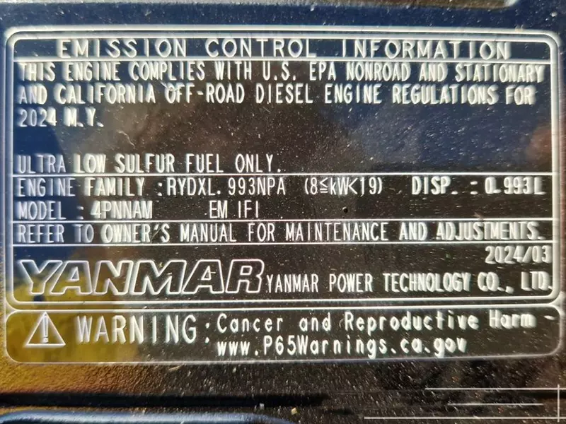 Двигатель Unused Yanmar 3TNV74F-SNNS