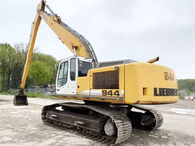 Экскаватор с 19 м длинной стрелой Liebherr R944C HDSL - 19 Meter Long Reach