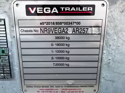 Полуприцеп автовоз Vega Trailer VEGAMAX 2 axle Truck transporter