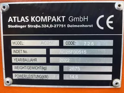 Мини-экскаватор Atlas AC25F