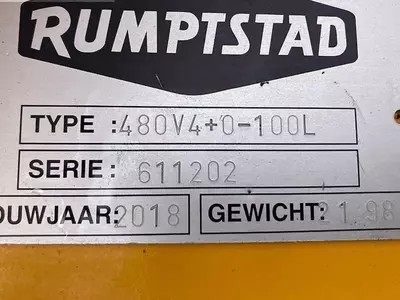 Плуг Rumpstad 480v4+0-100l