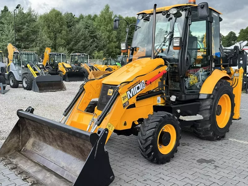 Экскаватор-погрузчик JCB MIDI CX Szybkozłącze Nowe Opony bez luzów i wycieków Super Stan