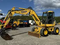 Колёсный экскаватор Komatsu PW 98 MR 8 Pług + Podpory 10ton Szybkozłącze