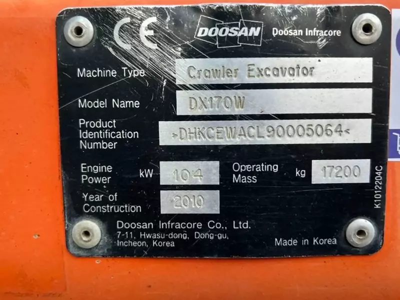  Колесные экскаватор Doosan DX170W  - Fresh online©️