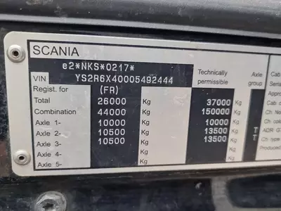 Тягач Scania R580 6X4