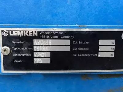Плуг Lemken VARIOPAL 9 X 5 L 100
