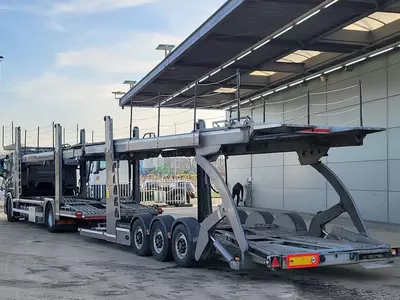  Автовоз Scania P450 4X2 Rimo с прицепом - 