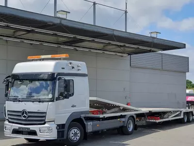 Автовоз Mercedes-Benz Atego 1230 4X2 с надстройкой KUVVETLI