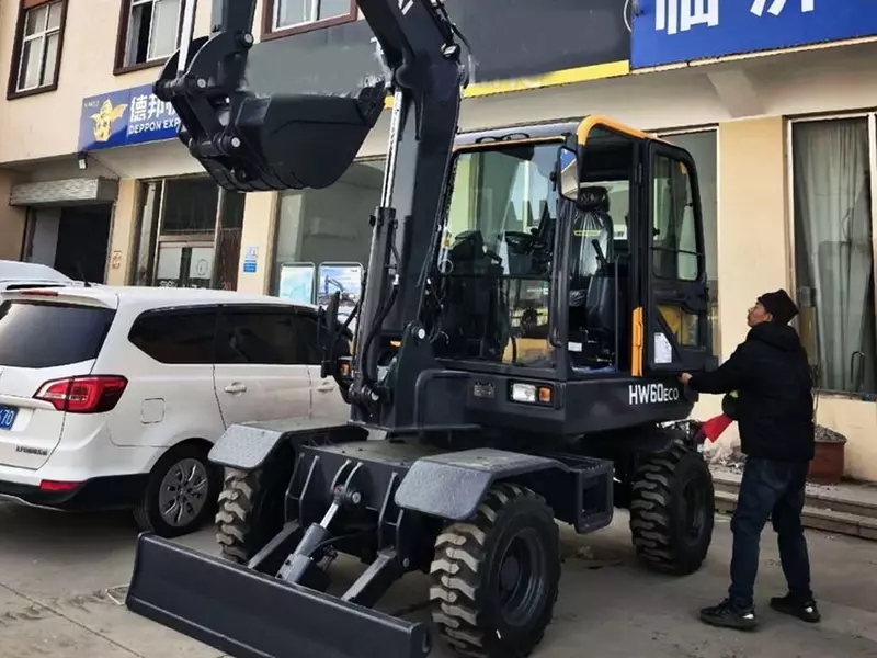 Yangi g‘ildirakli Hyundai HW60 ekskavatori (Xitoy)