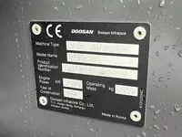  Doosan DX190W-5 g‘ildirakli ekskavatori  - Fresh online©️