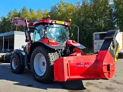 Колесный трактор Case IH Maxxum 140, AM Teho 2800, Leppä 260