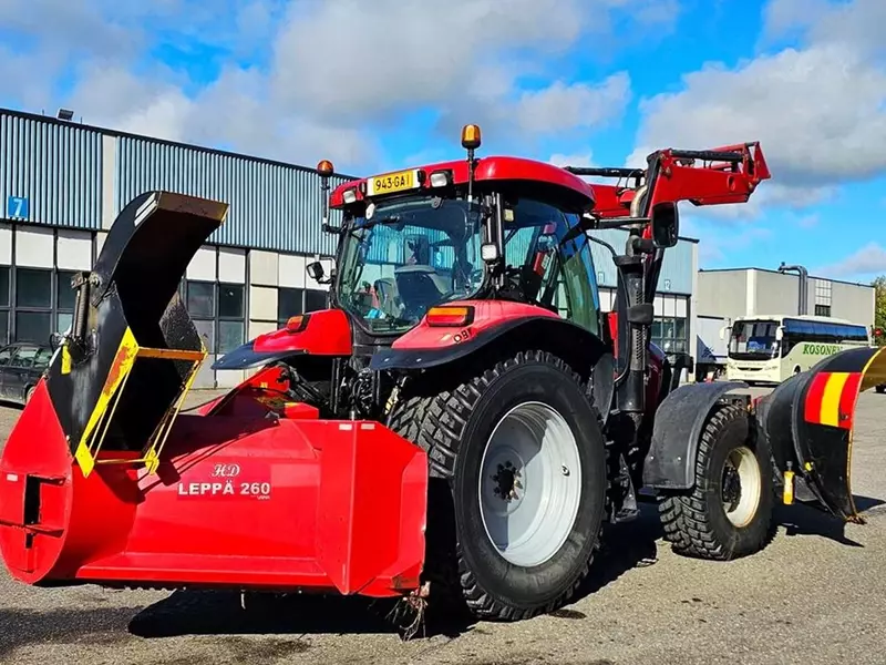 Колесный трактор Case IH Maxxum 140, AM Teho 2800, Leppä 260
