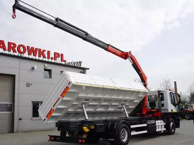 Iveco Stralis 19.310 / 2-сторонний самосвал / Fassi F155A.0.23 / с дистанционным управлением