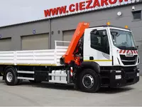   Iveco Stralis 19.310 / 2 tomonlama samosval / Fassi F155A.0.23 / masofadan boshqariladigan