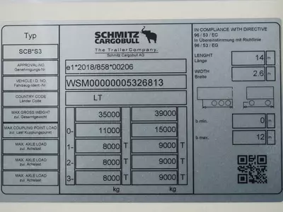 SCHMITZ CARGOBULL yarim tirkama-muzlatgichi