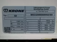  KRONE FIRANKA chodirli yarim tirkama  - Fresh online©️