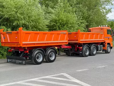 Самосвал MAN TGS 26.480 + прицеп