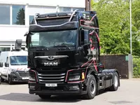 MAN TGX 18.510 GX tortuvchi mashinasi  sekinlashtiruvchi va LED displeyli Kühlbox Navi 2Tanks
