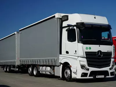 Грузовые автомобили Mercedes-Benz Actros 2545 / Zestaw Tandem 120 M3 / Przejazdowy / Giga Space