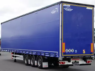  Полуприцепы Fruehauf Firanka / Mega / LOW Deck / Bardzo Mocna PODŁOGA Szyna-Deska - 