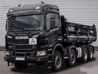 Scania G460 B8x4HZ XT samosvali - Meiller Trigenius D421 / Bordmat