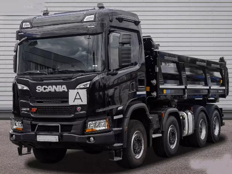 Самосвал Scania G460 B8x4HZ XT - Meiller Trigenius D421 / Bordmat