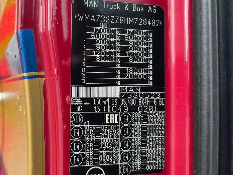 Автовозы MAN TGS 35.480 8x4H-6 Гидропривод / Платформа L9160 мм