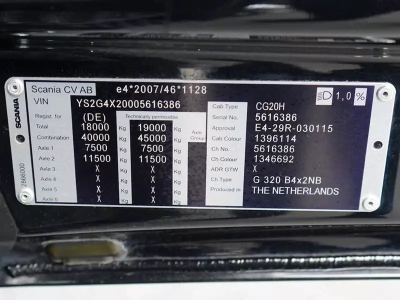 Грузовые автомобил Scania G320 E 6