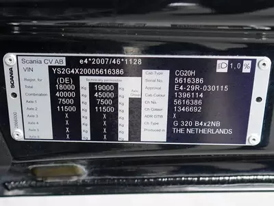 Грузовые автомобил Scania G320 E 6