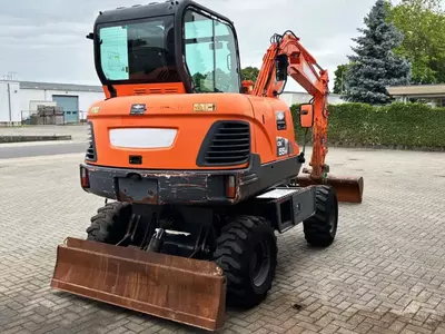  Колесный экскаватор Doosan DX55WK с кондиционером. Fresh online©️