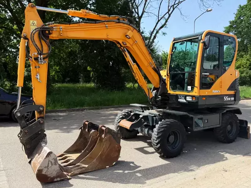 Колесный экскаватор Hyundai 55W