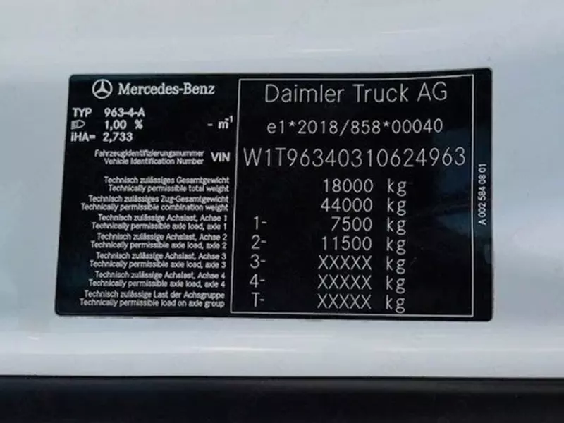  Тягач Mercedes-Benz Actros 1843 ACC  - Fresh online©️