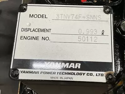 Yanmar 3TNV74F dvigateli Ishlatilmaydi