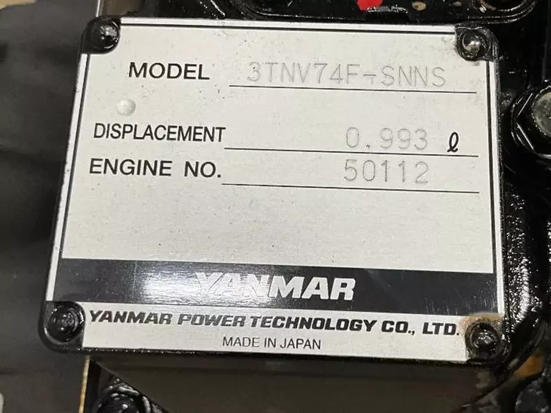  Yanmar 3TNV74F dvigateli Ishlatilmaydi - Dvigatellar