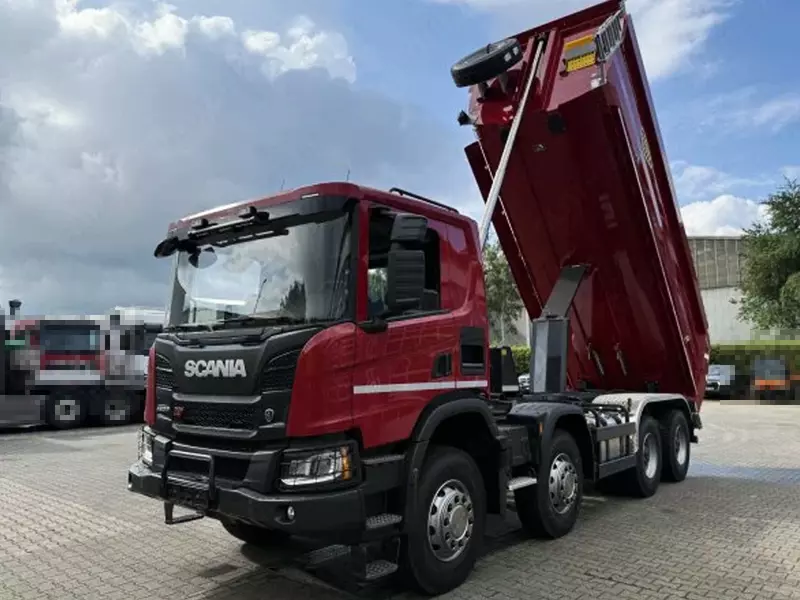 Scania P420 8x4 Kipper Meiller 18 5 m3 samosval