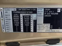  Тягач Scania R 530 V8 NGS 6x2  - Fresh online©️